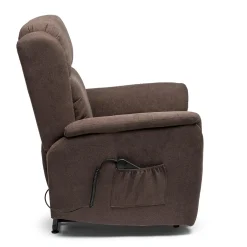 Discount MyMobel Sillón relax eléctrico DOM Tela chocolate
