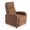 Fashion MyMobel Sillón relax NÁPOLES Tela chocolate