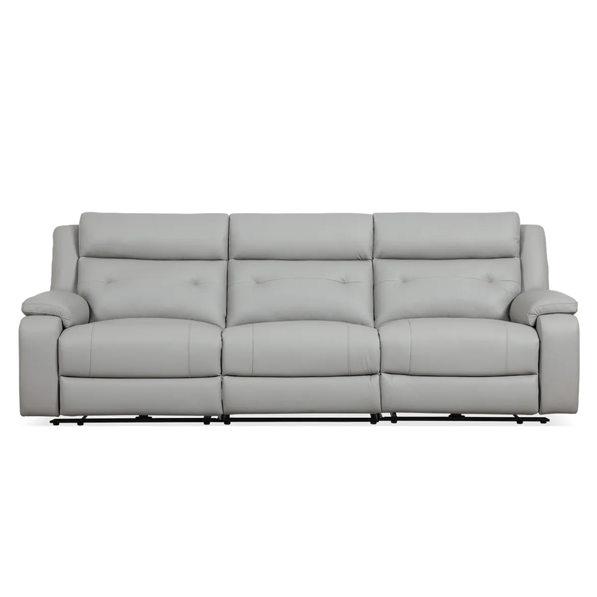 Clearance MyMobel Sofá 3 plazas VIANCOS Piel gris