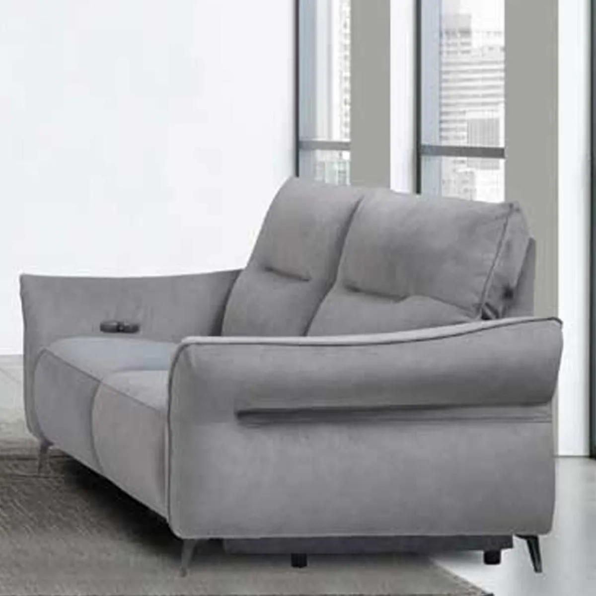 Sale MyMobel Sofá de dos plazas VENTURA Gris Oscuro