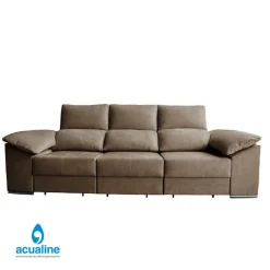 Discount MyMobel SOFA 3 PL. MOD. AMORGOS Tela Marrón