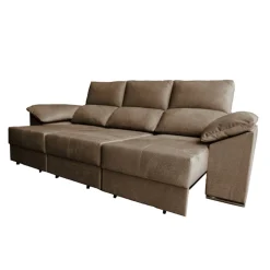 Discount MyMobel SOFA 3 PL. MOD. AMORGOS Tela Marrón