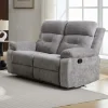 Online MyMobel Sofa 2 plazas relax manual tela gris modelo EVERLY