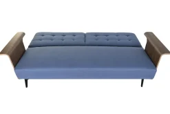 Fashion MyMobel Sofa cama eucalipto metal 203x87x81 azul