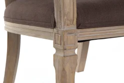 Outlet MyMobel Sofa lino rubberwood 122x69x72 2 plazas marron