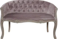 Online MyMobel Sofa poliester madera 107x61x71 rosa