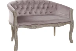 Online MyMobel Sofa poliester madera 107x61x71 rosa