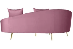 Fashion MyMobel Sofa poliester metal 210x120x84 2 cojines