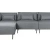 Sale MyMobel Sofa poliester metal 276x152,5x84 gris