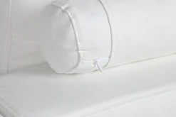 Best MyMobel Sofa poliester pluma 286x95,5x57 blanco