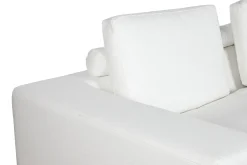 Best MyMobel Sofa poliester pluma 286x95,5x57 blanco