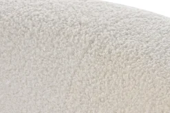 Best MyMobel Sofa poliester 193x80x73 borreguito blanco