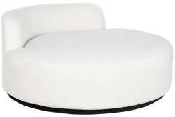 Hot MyMobel Sofa poliester 150x150x69 borreguito blanco