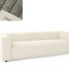 New MyMobel Sofa poliester 224x95,5x66,5 pana gris claro