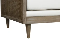 Fashion MyMobel Sofa ratan poliester 208x86x88 marron