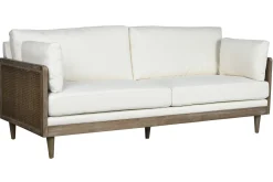 Fashion MyMobel Sofa ratan poliester 208x86x88 marron