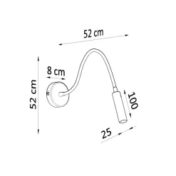 Outlet MyMobel Sollux Aplique AXIL negro