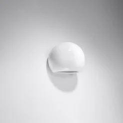 Outlet MyMobel Sollux Aplique barnizado GLOBE blanco brillo