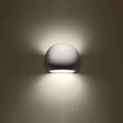 Outlet MyMobel Sollux Aplique barnizado GLOBE blanco brillo