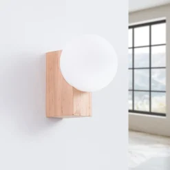 Clearance MyMobel Sollux Aplique BULBO madera natural No aplicable