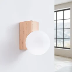 Clearance MyMobel Sollux Aplique BULBO madera natural No aplicable