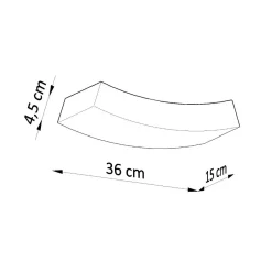 Clearance MyMobel Sollux Aplique de cerámica HATTOR