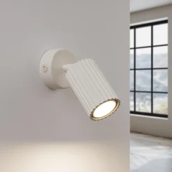 Hot MyMobel Sollux Aplique KARBON beige con interruptor N/A