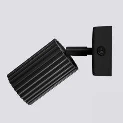 New MyMobel Sollux Aplique KARBON negro con interruptor N/A