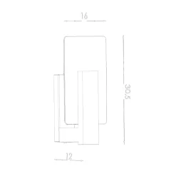 Outlet MyMobel Sollux Aplique LAPPO wengé
