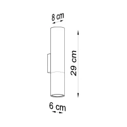Outlet MyMobel Sollux Aplique LOOPEZ negro/dorado