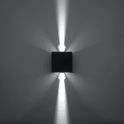 Outlet MyMobel Sollux Aplique LUCA negro LED IP54 3000K