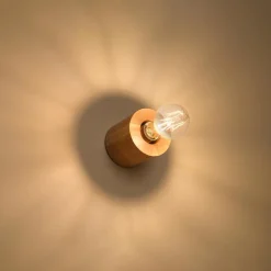 Hot MyMobel Sollux Aplique SALGADO madera natural