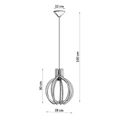 Online MyMobel Sollux Lámpara colgante ARANCIA madera natural