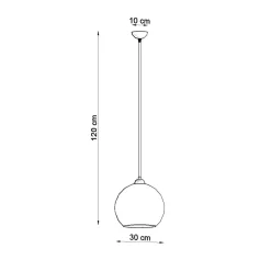Sale MyMobel Sollux Lámpara colgante BALL blanca