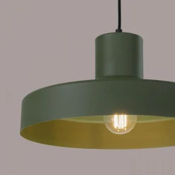 Clearance MyMobel Sollux Lámpara colgante BILO verde oliva No aplicable