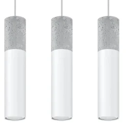 Discount MyMobel Sollux Lámpara colgante BORGIO 3L blanca