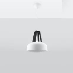 New MyMobel Sollux Lámpara colgante CASCO blanco/negro