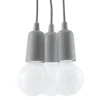 Fashion MyMobel Sollux Lámpara colgante DIEGO 3 gris