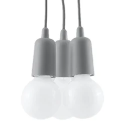 Fashion MyMobel Sollux Lámpara colgante DIEGO 3 gris