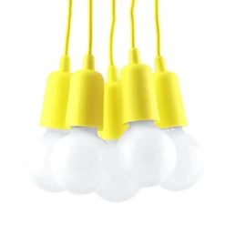 Hot MyMobel Sollux Lámpara colgante DIEGO 5 amarillo