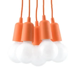 Sale MyMobel Sollux Lámpara colgante DIEGO 5 naranja