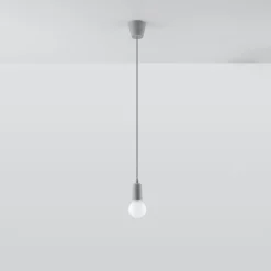 Online MyMobel Sollux Lámpara colgante DIEGO 1 gris