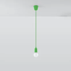 Hot MyMobel Sollux Lámpara colgante DIEGO 1 verde