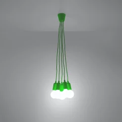 Online MyMobel Sollux Lámpara colgante DIEGO 5 verde