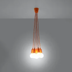Sale MyMobel Sollux Lámpara colgante DIEGO 5 naranja