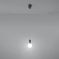 Online MyMobel Sollux Lámpara colgante DIEGO 1 gris