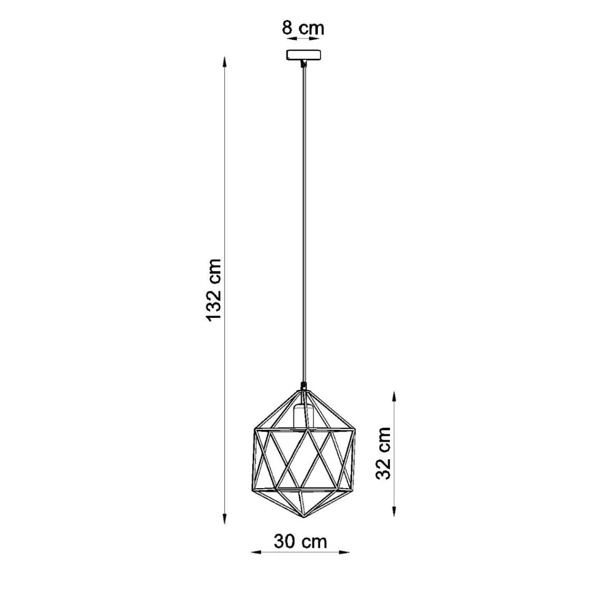 New MyMobel Sollux Lámpara colgante GASPARE blanca