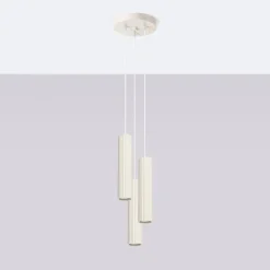 Outlet MyMobel Sollux Lámpara colgante KARBON 3P beige N/A