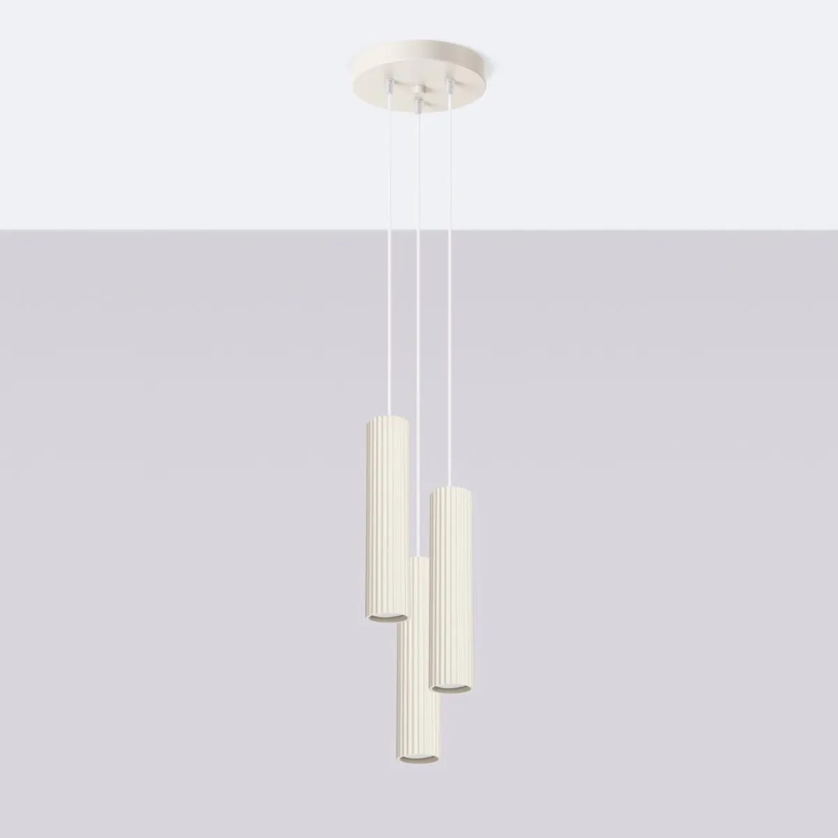 Outlet MyMobel Sollux Lámpara colgante KARBON 3P beige N/A