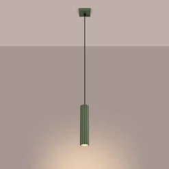 New MyMobel Sollux Lámpara colgante KARBON 1 verde oliva N/A